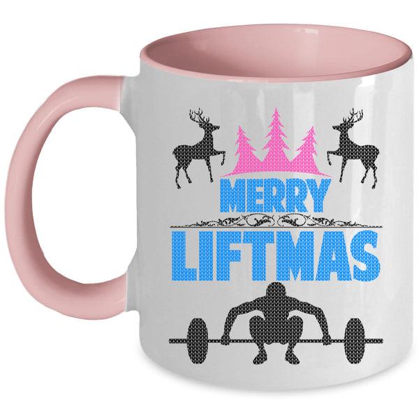 Merry Little Christmas Coffee Mug, Merry Liftmas Accent Mug