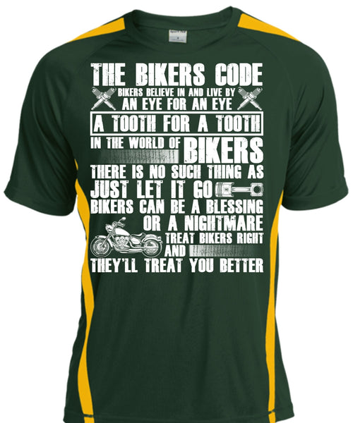 The Bikers Code T Shirt, World Of Biker T Shirt, Cool Shirt