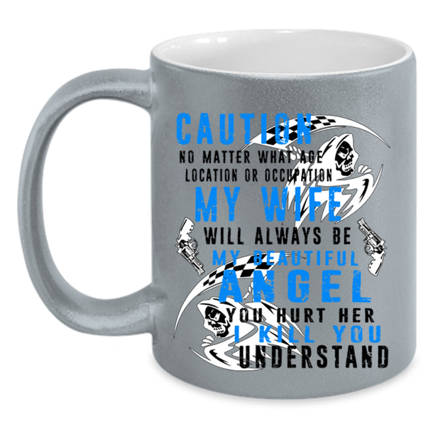 My Beautiful Angel Coffee Mug, My Wife Accent Mug