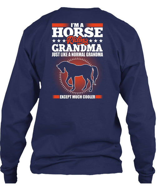 I'm A Horse Riding Grandma T Shirt, Normal Grandma T Shirt