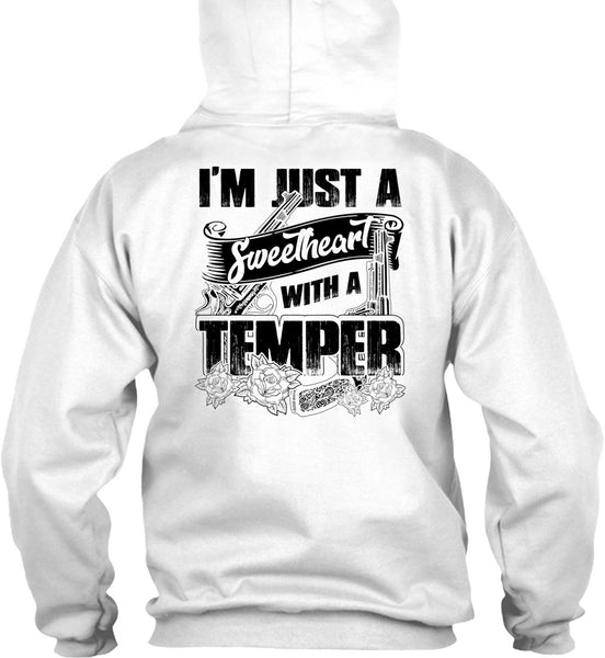 Sweetheart With A Temper T Shirt, I Love Hunting T Shirt