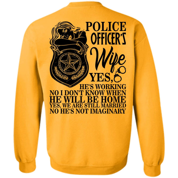 I Love Police T Shirt, Police Officer's Wife Sweatshirt