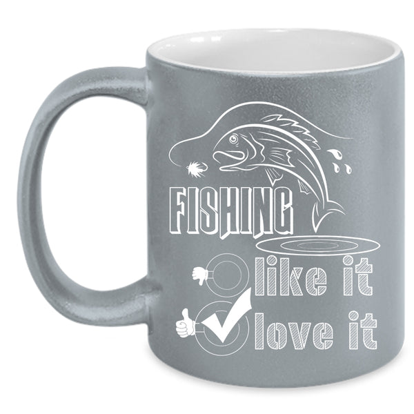 Fishing Coffee Mug, I Love Fishing Coffee Cup