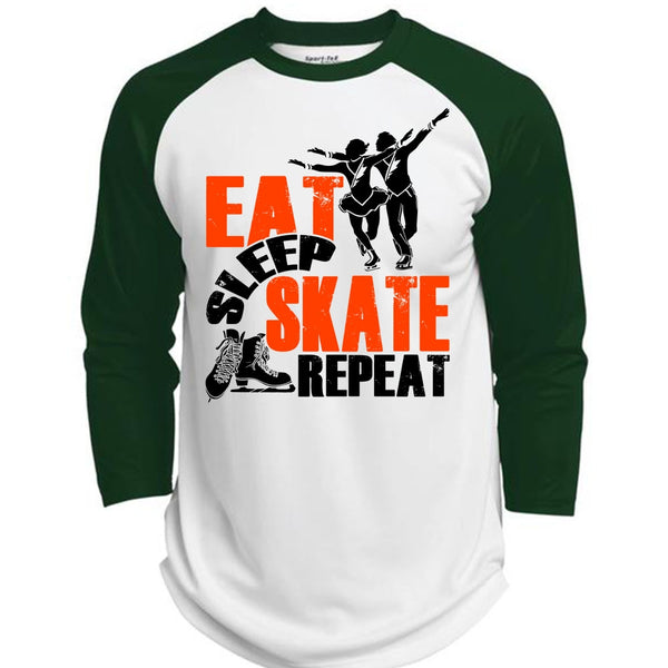 Eat Sleep Skate Repeat T Shirt, My Favorite T Shirt, Awesome T-Shirts  (Polyester Game Baseball Jersey)