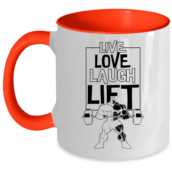 Cool Sport Coffee Mug, Live Love Lift Accent Mug