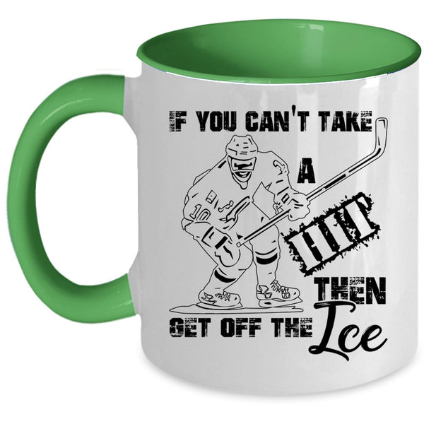 Funny Hockey Player Coffee Mug, Cool Ice Hockey Accent Mug