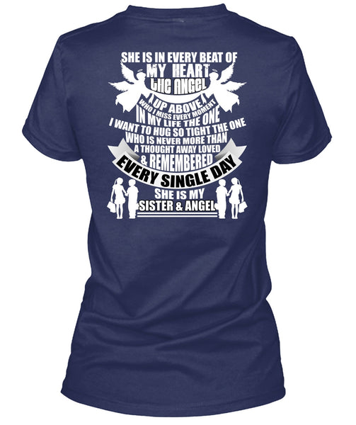 She Is My Sister And Angel T Shirt, Beat Of My Heart T Shirt