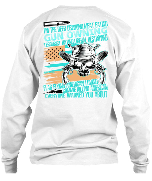 Meat Eating Gun Owning T Shirt, I Love Veteran T Shirt