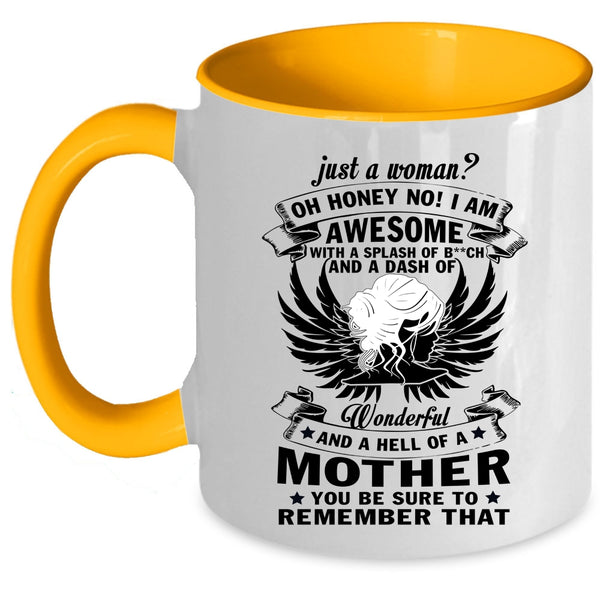 I Am Awesome Coffee Mug, Just A Woman Accent Mug