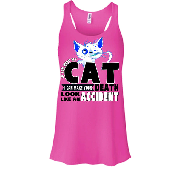 If You Hurt My Cat T Shirt, Funny Cat Tank Top