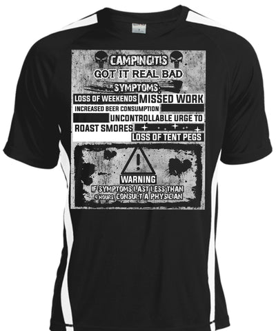 A black t-shirt with the shopify logo