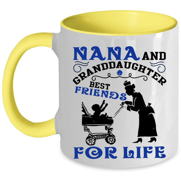 Best Friends For Life Coffee Mug, Nana And Granddaughter Accent Mug