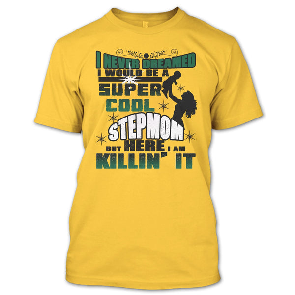 A black t-shirt with the shopify logo