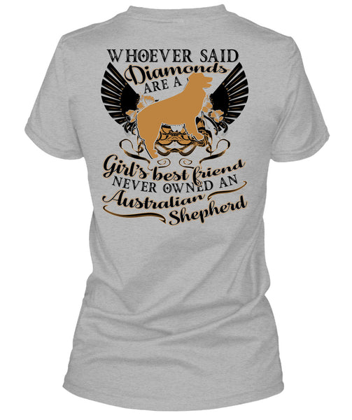 Diamonds Are A Girl's Best Friend T Shirt, I Love My Dog T Shirt