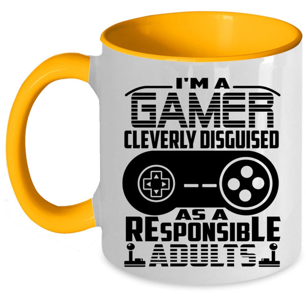 Cool Gift For Gamers Coffee Mug, I'm A Gamer Accent Mug