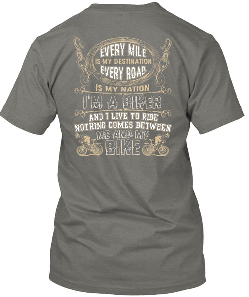 Me And My Bike T Shirt, I'm A Biker T Shirt