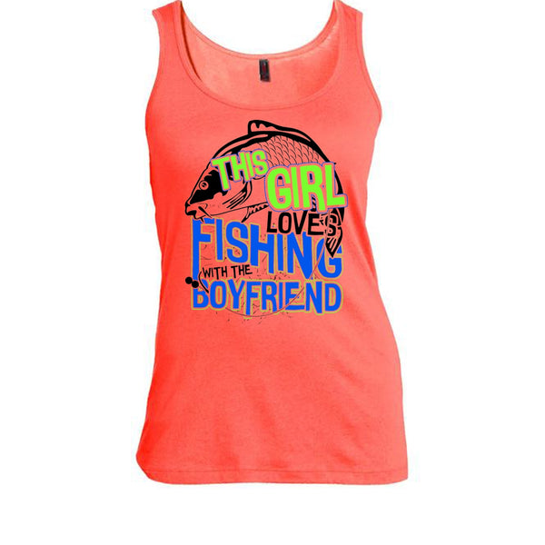 This Girl Loves Fishing T Shirt, Coolest Fishing Tank Top