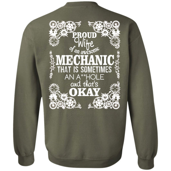 Being A Mechanic T Shirt, I Love My Husband Sweatshirt