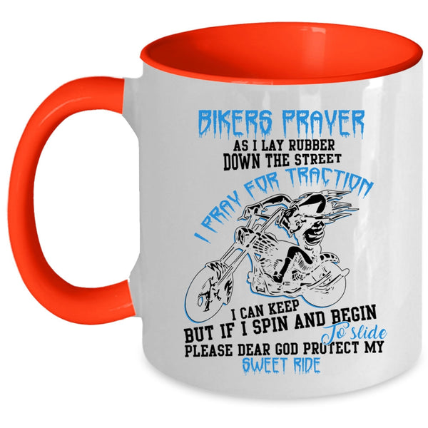 Awesome Gift For Bikers Coffee Mug, Bikers Prayer Accent Mug