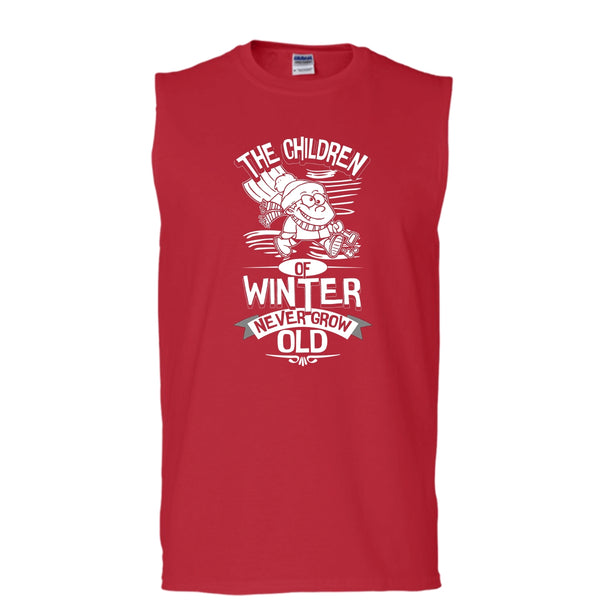 The Children Of Winter T Shirt, Never Grow Old Tank Top (Men's Cotton Sleeveless)
