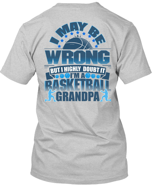 I'm A Basketball Grandpa T Shirt, I Love Basketball T Shirt