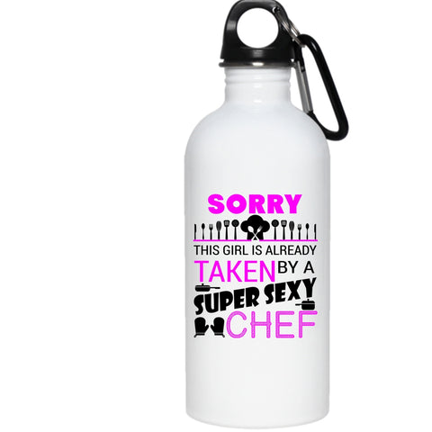 This Girl Is Already Taken By A Chef 20 oz Stainless Steel Bottle,Just Married Outdoor Sports Water Bottle