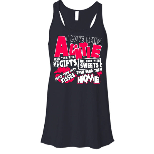 I Love Being Auntie T Shirt, I Am A Aunt Tank Top