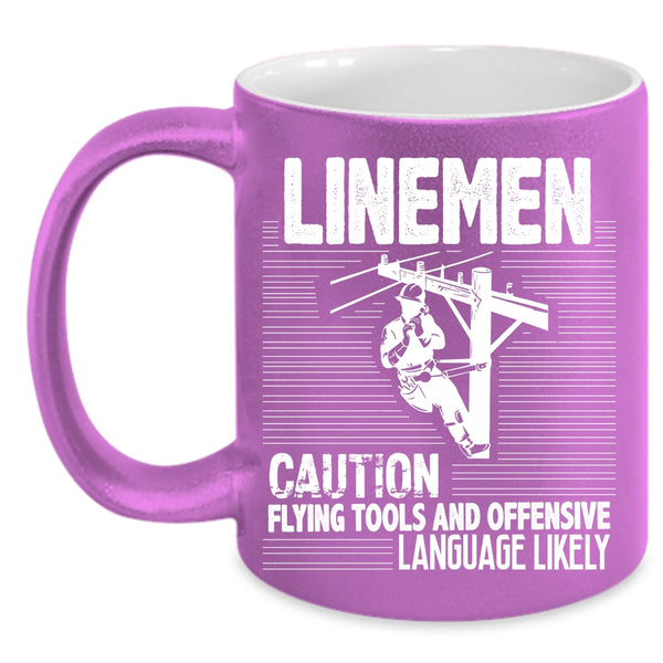 Linemen Coffee Mug, Awesome Gift For Lineman Coffee Cup
