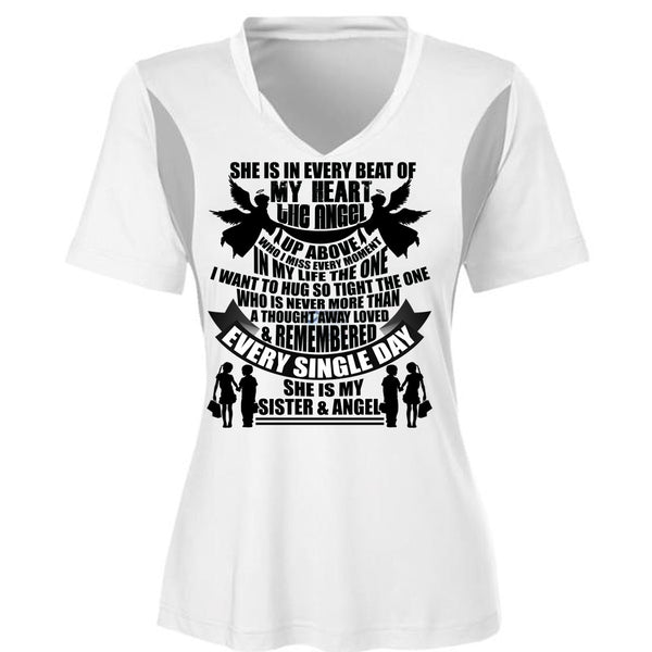 She Is My Sister And Angel T Shirt, I Love Sister T Shirt, Awesome T-Shirts