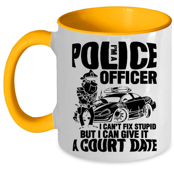 Awesome Police Officer Coffee Mug, I'm A Police Officer Accent Mug