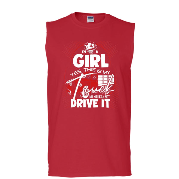 Yes I'm A Girl T Shirt, Yes This Is My Truck Tank Top (Men's Cotton Sleeveless)