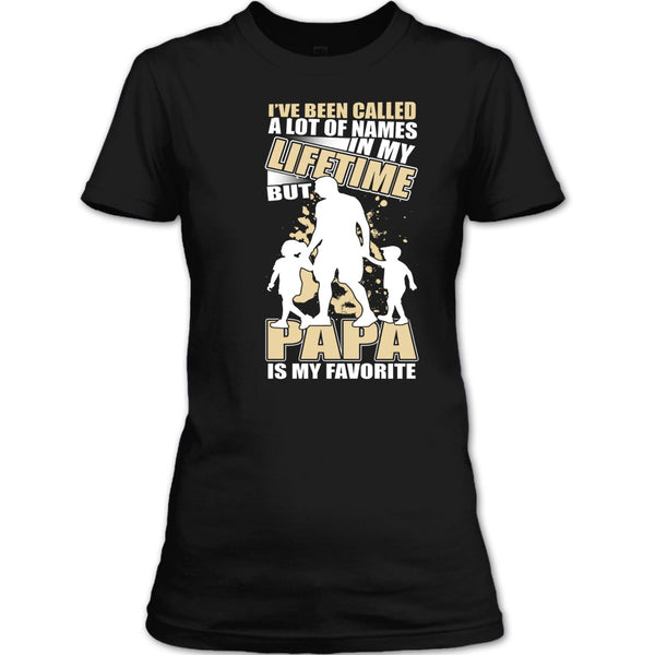 Father's Day Gift T Shirt, Papa Is My Favorite Name T Shirt
