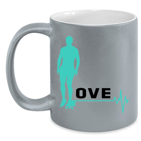 Best Gift For My Son Coffee Mug, I Love Surfing Accent Mug