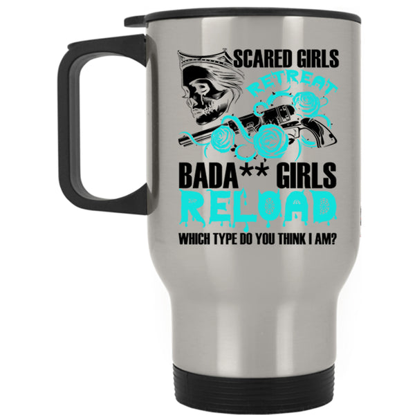 Which Type Do You Think I Am Travel Mug, Scared Girls Retreat Mug