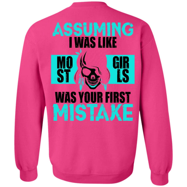 I Love Biking T Shirt, I Was Like Most Girls Was Your First Mistake Sweatshirt
