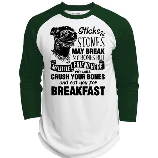 You For Breakfast T Shirt, I Love Pit Bull T Shirt, Awesome T-Shirts  (Polyester Game Baseball Jersey)