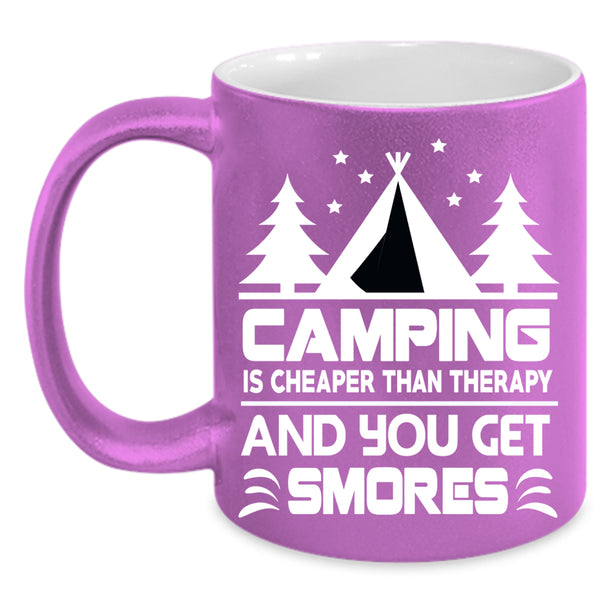 Camping Is Cheaper Coffee Mug, Cute Gift For Camper Coffee Cup