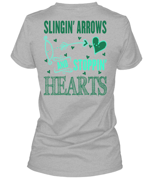 Slinging Arrows And Stopping Hearts T Shirt, Being A Husband T Shirt