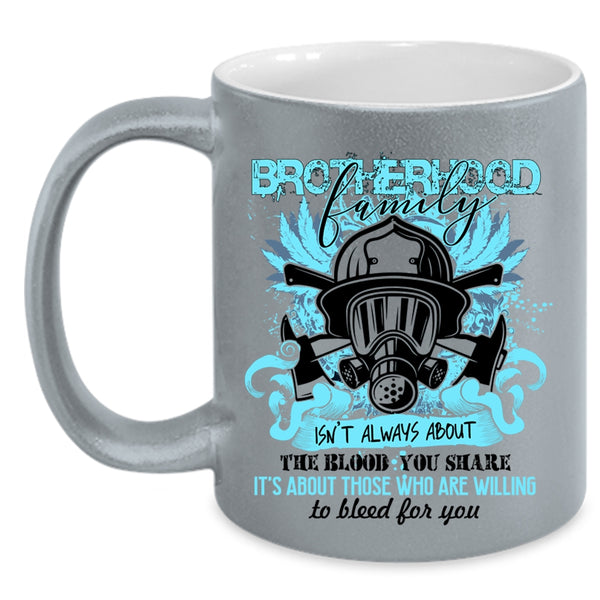 Awesome Gift For Fireman Coffee Mug, Brotherhood Family Accent Mug