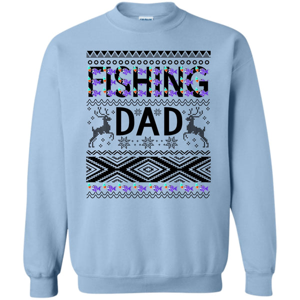 Merry Christmas Gift T Shirt, Fishing Dad Sweatshirt
