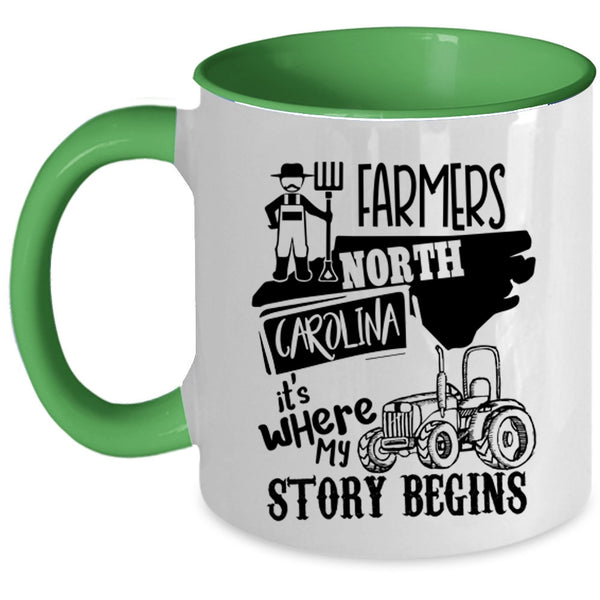 Where My Story Begins Coffee Mug, Farmers North Carolina Accent Mug