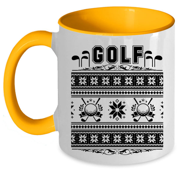 Christmas Gift For Golfer Coffee Mug, Golf Accent Mug