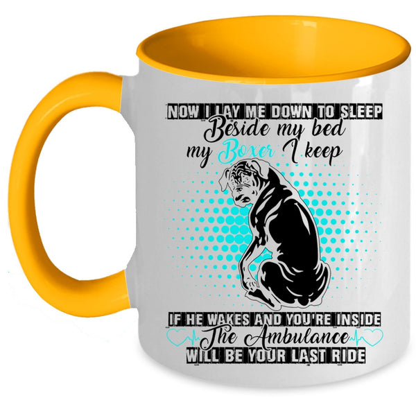 Funny Gift For Boxer Lover Coffee Mug, My Boxer Accent Mug