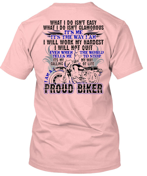 I Am A Proud Biker T Shirt, I Love Biker T Shirt