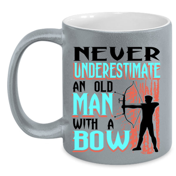 Awesome Grandpas Coffee Mug, An Old Man With A Bow Accent Mug