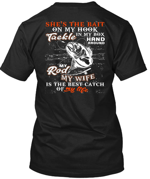 A black t-shirt with the shopify logo