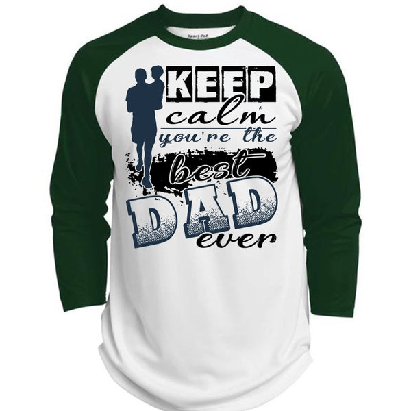 Keep Calm You're The Best Dad Ever T Shirt, I Love Dad T Shirt, Awesome T-Shirts  (Polyester Game Baseball Jersey)