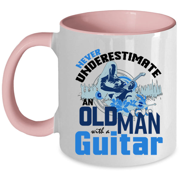 Funny Grandpas Coffee Mug, An Old Man With A Guitar Accent Mug