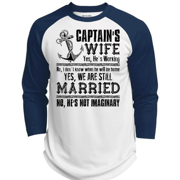 Captain's Wife T Shirt, I Love Husband T Shirt, Awesome T-Shirts  (Polyester Game Baseball Jersey)