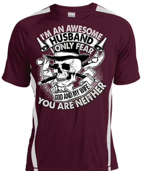 I'm An Awesome Husband T Shirt, God And My Wife T Shirt, Cool Shirt